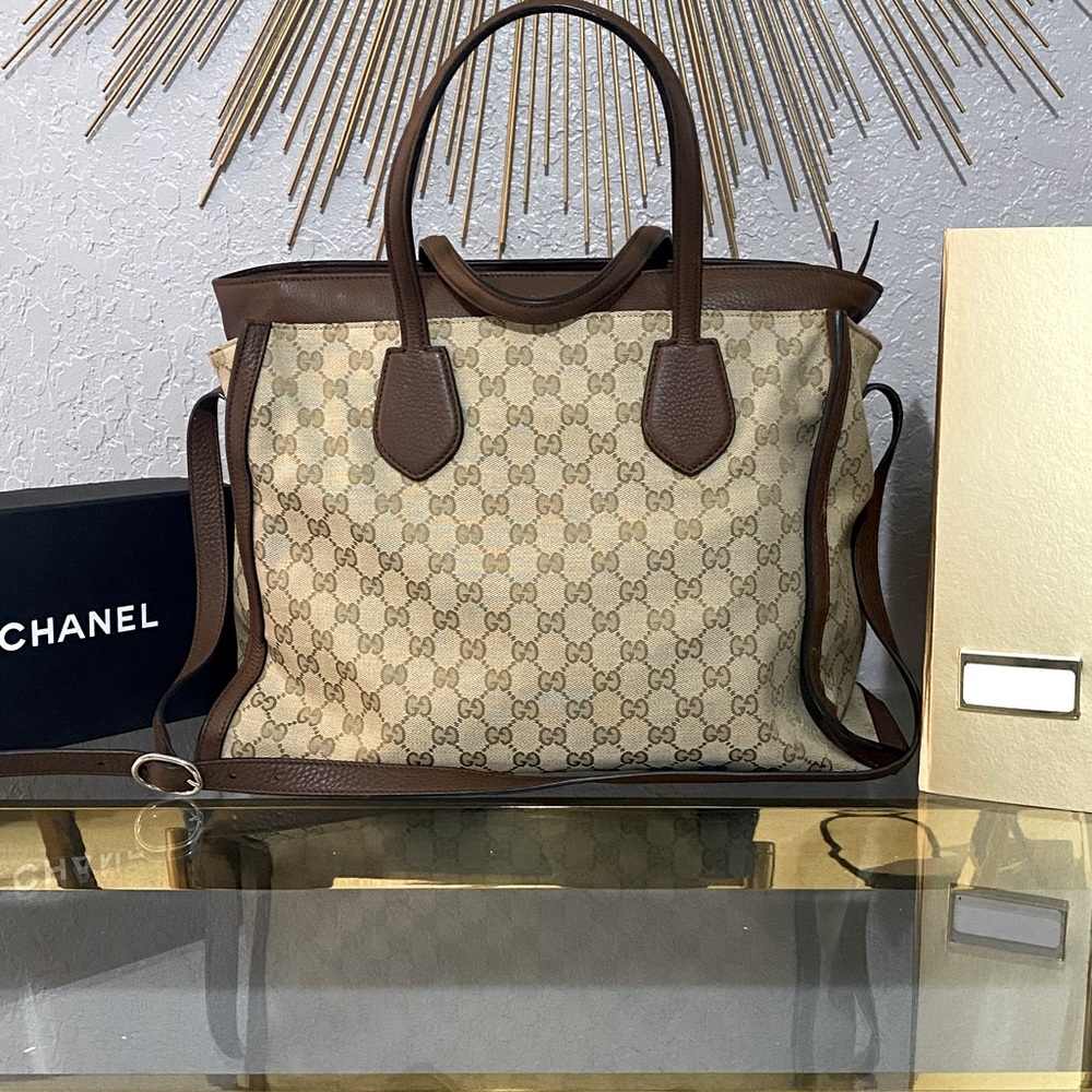 Limited Large Gucci Satchel Tote Bag-Authentic